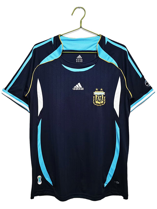 Argentine maillot rétro uniforme de football deuxième maillot de football pour hommes 2006-2007
